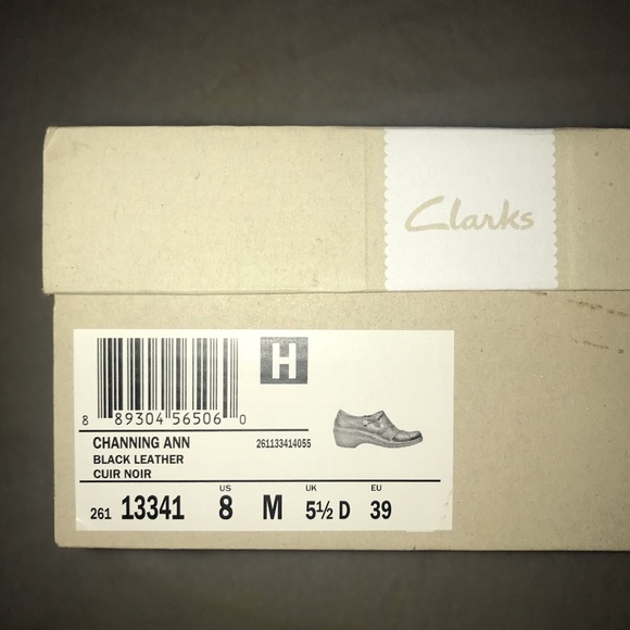 Clarks Channing Ann Black Leather Slip-On Shoe - Picture 4 of 16